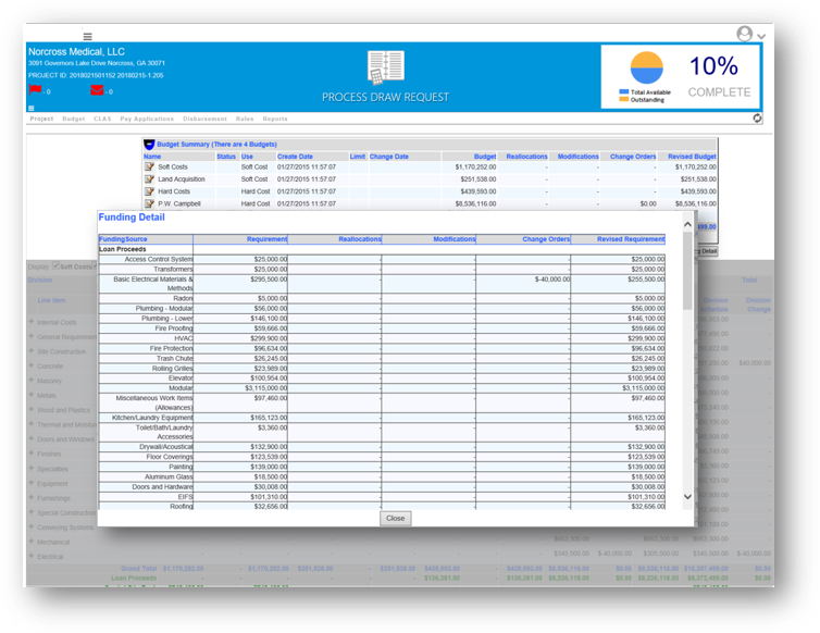 Process Draw Request